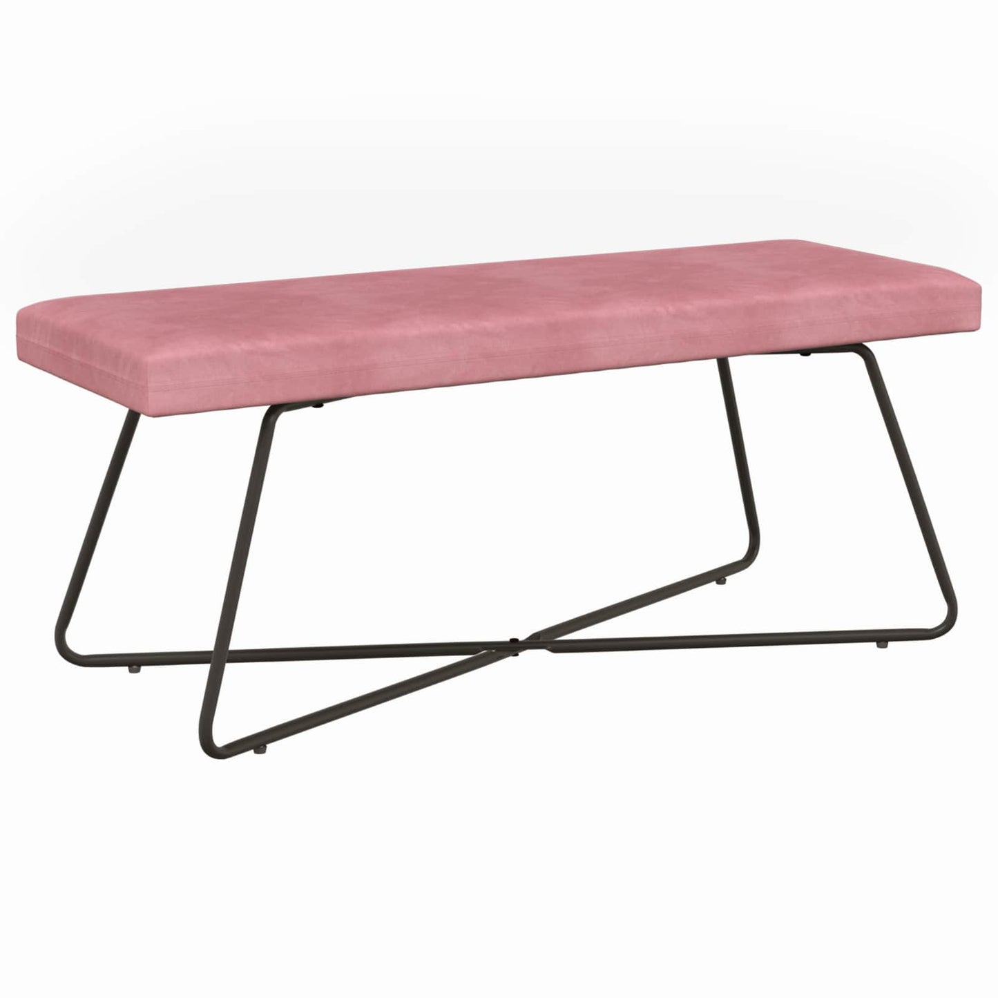 Bank Effen Roze 110 x 40 x 45 cm Fluweel