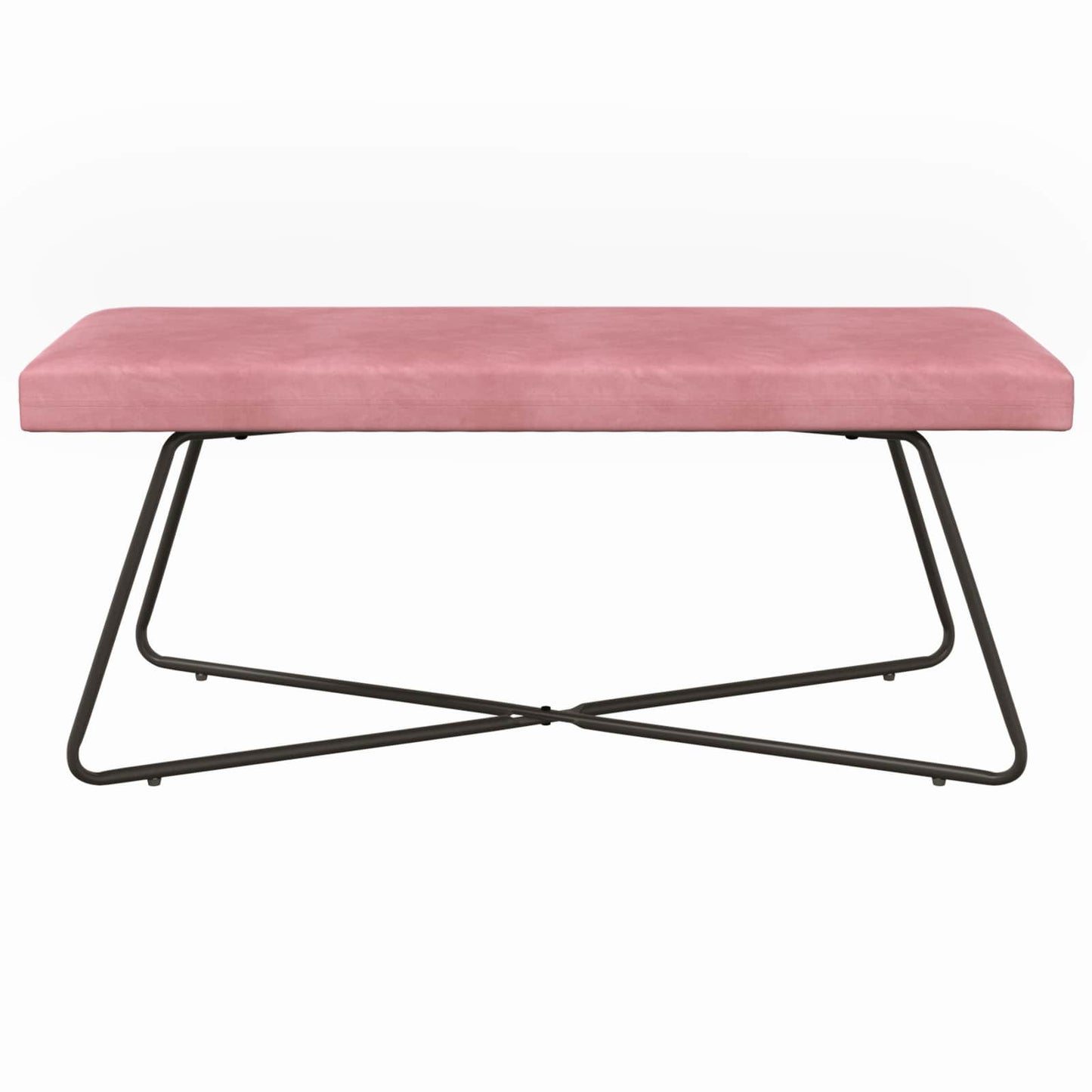 Bank Effen Roze 110 x 40 x 45 cm Fluweel
