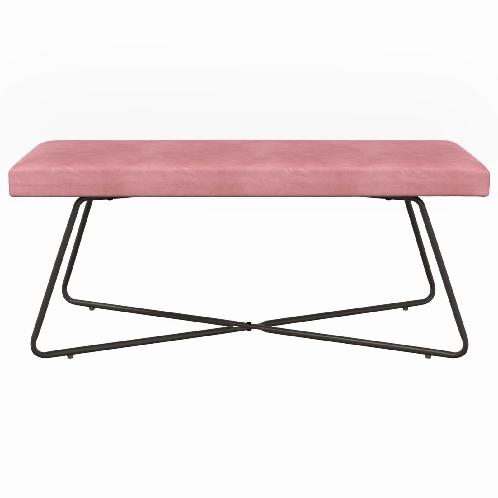 Bank Effen Roze 110 x 40 x 45 cm Fluweel