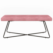 Bank Effen Roze 110 x 40 x 45 cm Fluweel