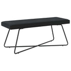 Bank 110x40x45 cm zwart fluweel