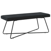 Bank 110x40x45 cm zwart fluweel