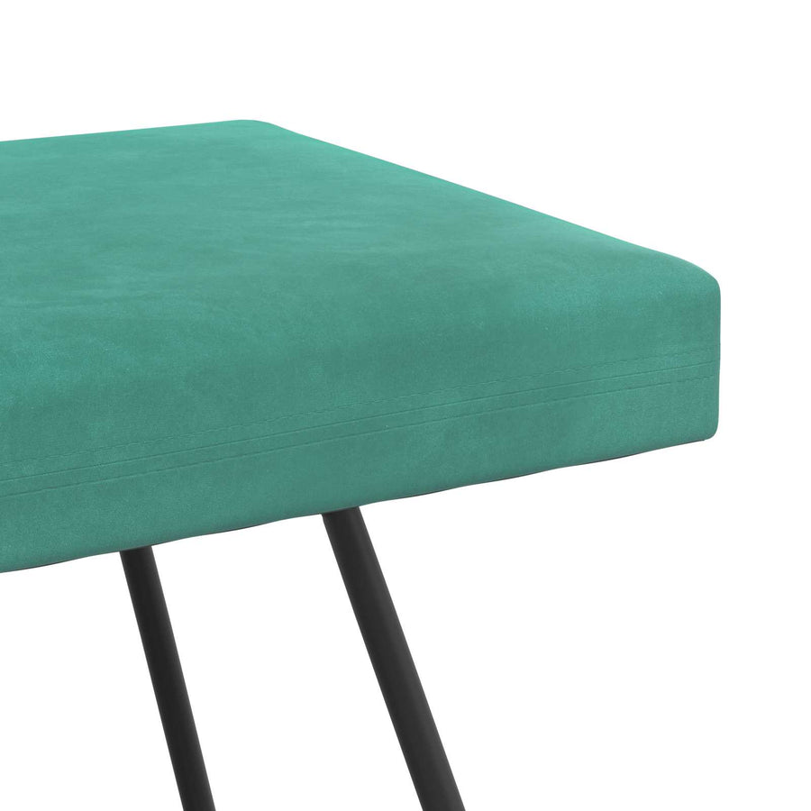 Bank Effen Turquoise 110 x 40 x 45 cm Fluweel