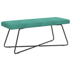 Bank turquoise 110x40x45 cm fluweel