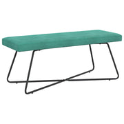 Bank turquoise 110x40x45 cm fluweel