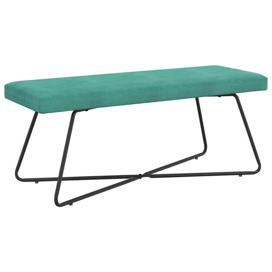 Bank Effen Turquoise 110 x 40 x 45 cm Fluweel