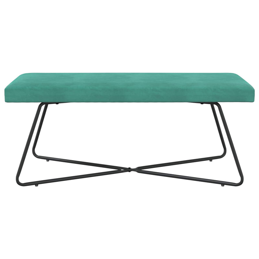 Bank Effen Turquoise 110 x 40 x 45 cm Fluweel