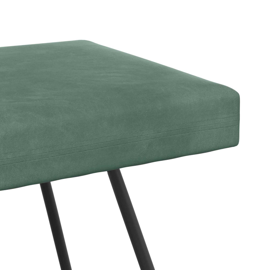 Bank Effen Zeegroen 110 x 40 x 45 cm Fluweel