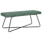 Bank 110x40x45 cm zeegroen fluweel