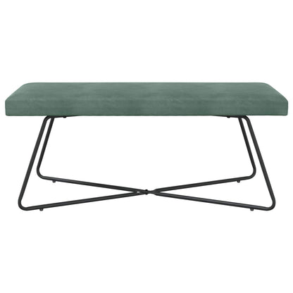 Bank Effen Zeegroen 110 x 40 x 45 cm Fluweel