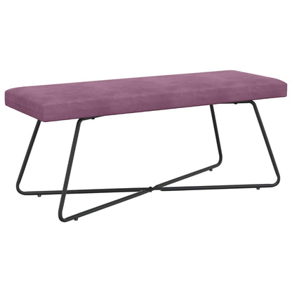 Bank Effen Paars 110 x 40 x 45 cm Fluweel