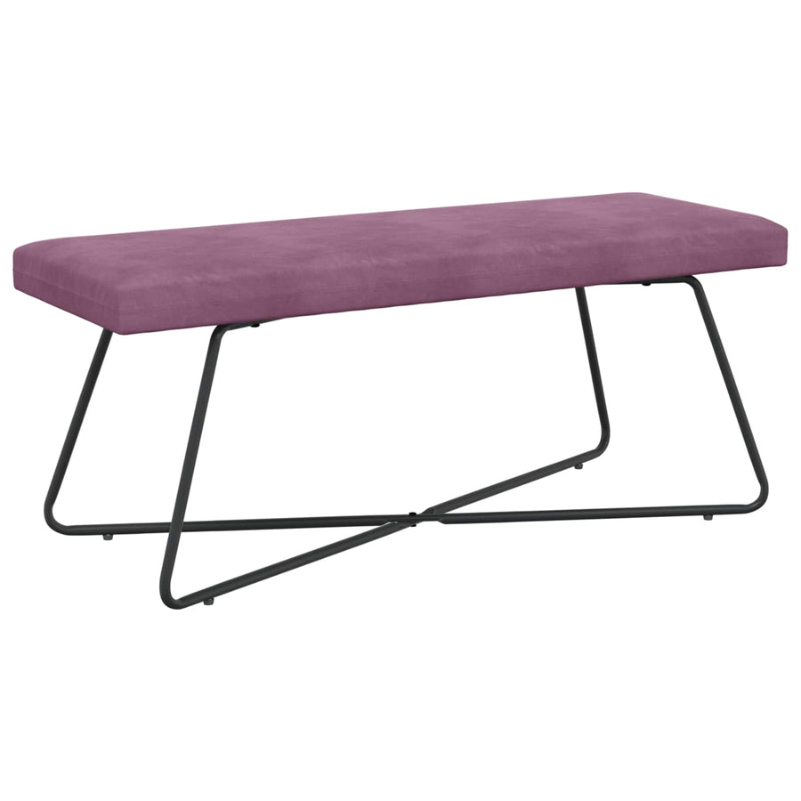 Bank Effen Paars 110 x 40 x 45 cm Fluweel
