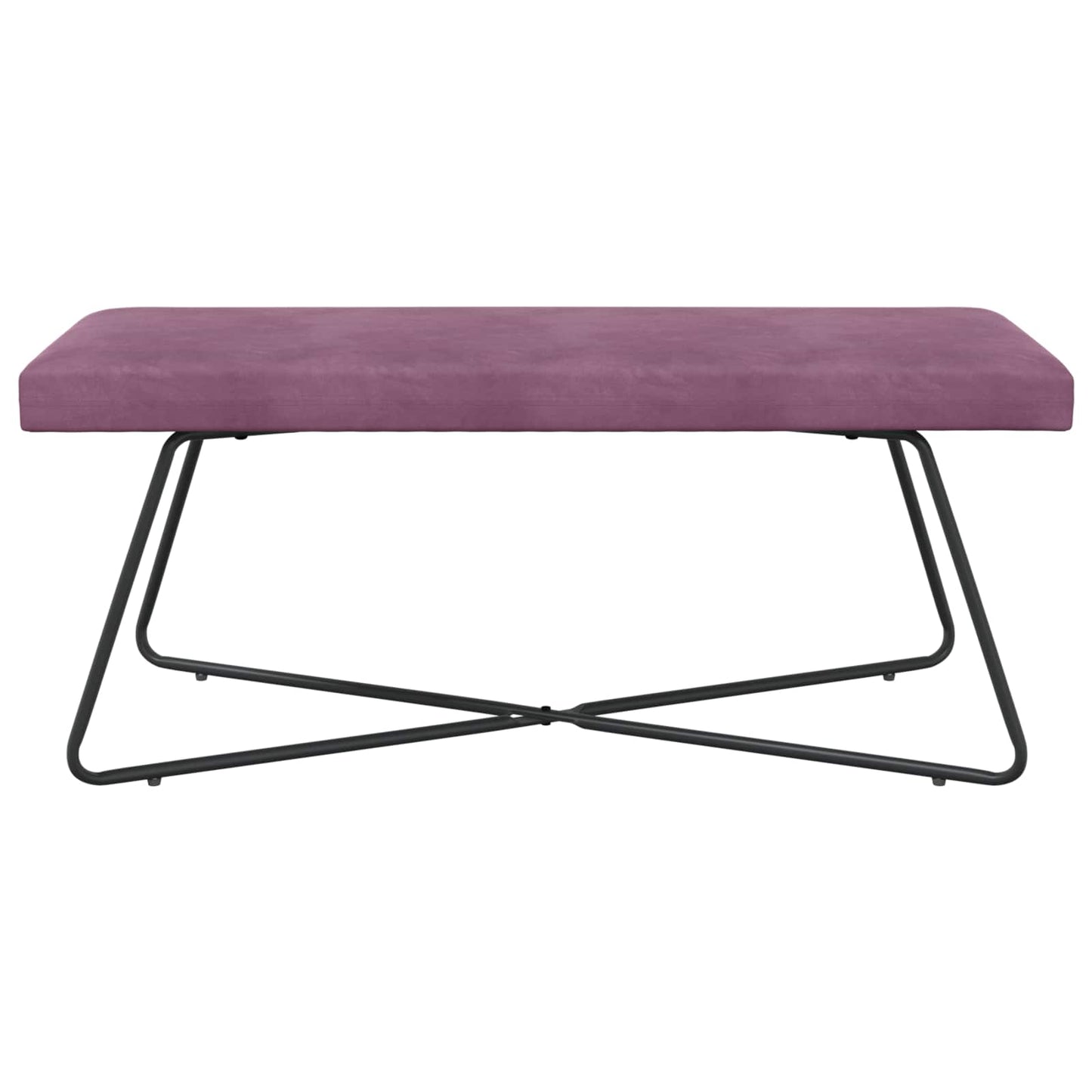 Bank Effen Paars 110 x 40 x 45 cm Fluweel