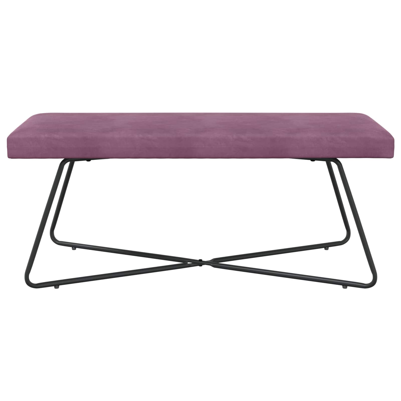 Bank Effen Paars 110 x 40 x 45 cm Fluweel