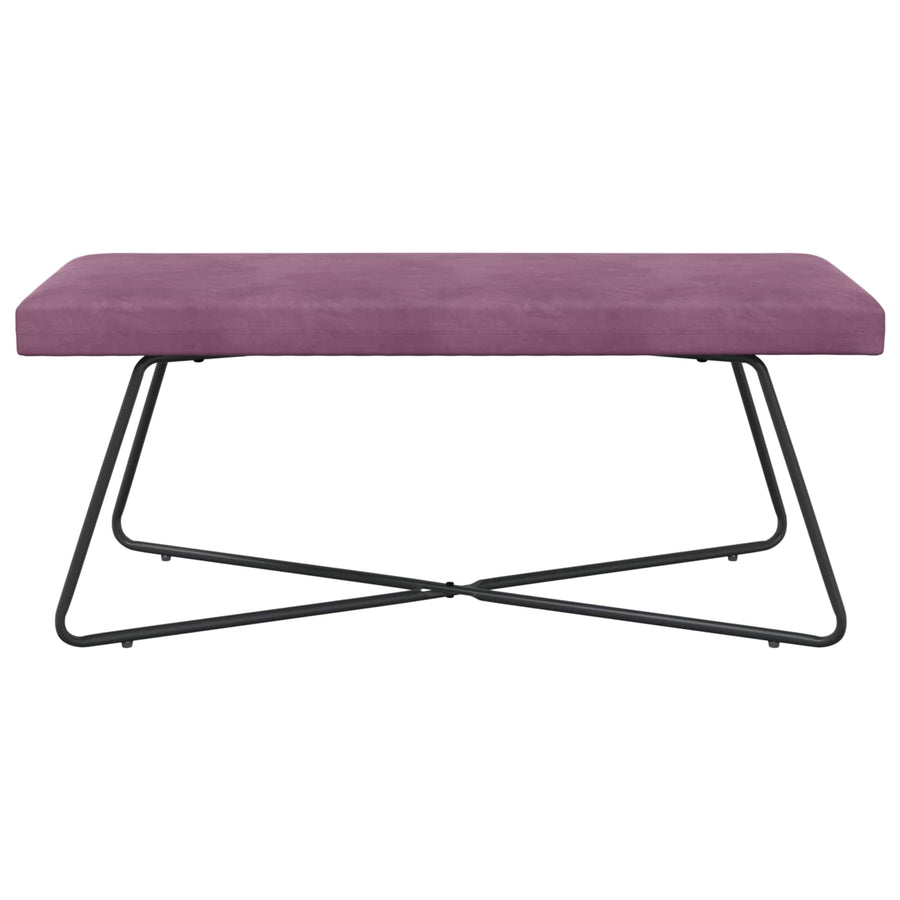 Bank Effen Paars 110 x 40 x 45 cm Fluweel