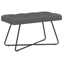 Bank met knoopverstelling Donkergrijs 80 x 40 x 46 cm Stof