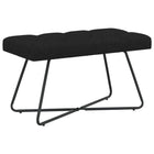 Bank zwart 80x40x46 cm stof