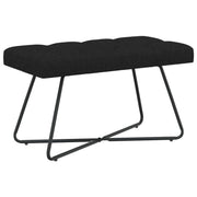 Bank zwart 80x40x46 cm stof