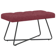 Bank wijnrood 80x40x46 cm stof