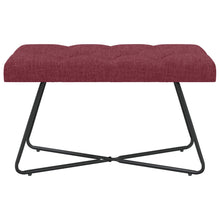 Bank met knoopverstelling Wijnrood 80 x 40 x 46 cm Stof