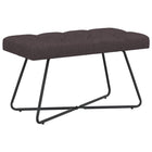 Bank 80x40x46 cm stof donkerbruin