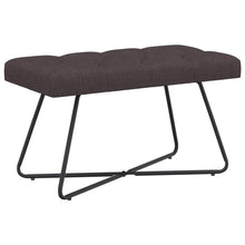 Bank met knoopverstelling Donkerbruin 80 x 40 x 46 cm Stof