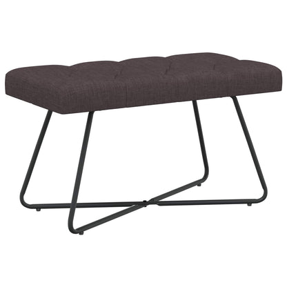 Bank met knoopverstelling Donkerbruin 80 x 40 x 46 cm Stof