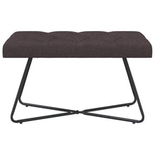 Bank met knoopverstelling Donkerbruin 80 x 40 x 46 cm Stof