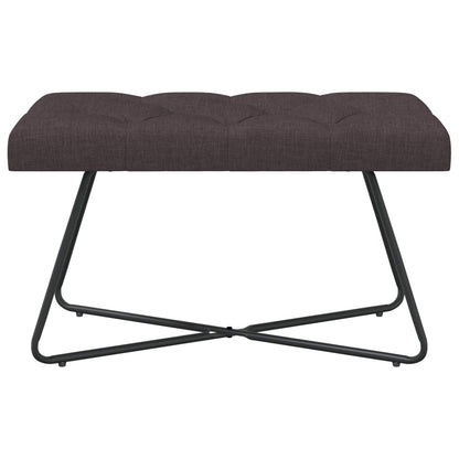 Bank met knoopverstelling Donkerbruin 80 x 40 x 46 cm Stof