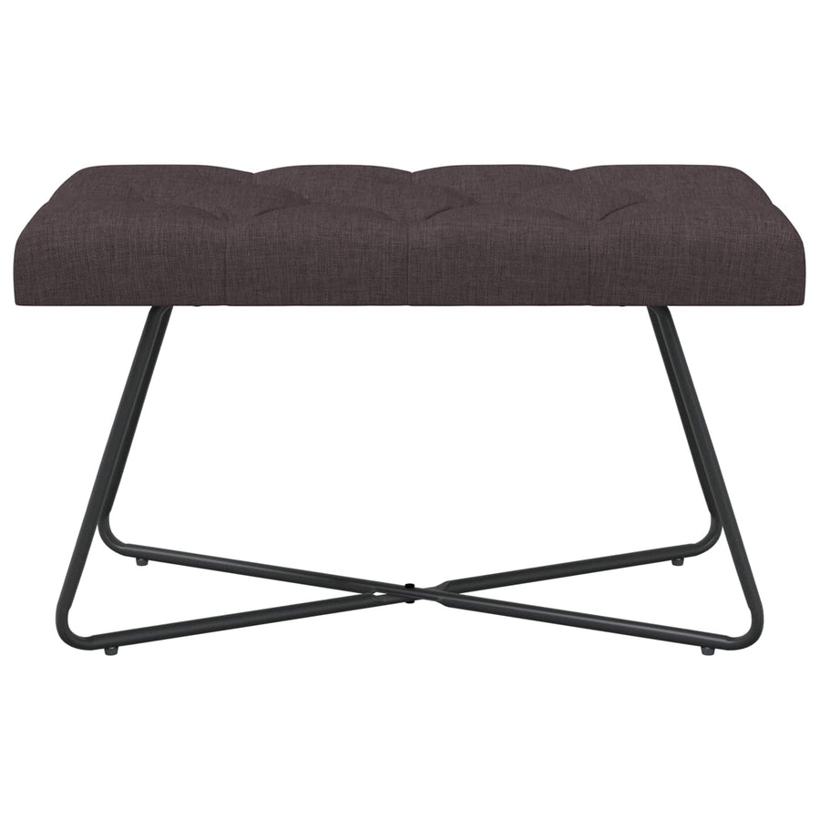 Bank met knoopverstelling Donkerbruin 80 x 40 x 46 cm Stof