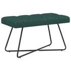 Bank donkergroen stof 80x40x46 cm