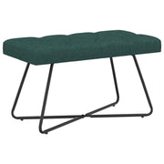 Bank donkergroen stof 80x40x46 cm