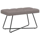 Bank taupe 80x40x46 cm stof