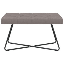 Bank met knoopverstelling Taupe 80 x 40 x 46 cm Stof