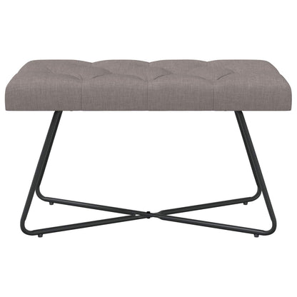 Bank met knoopverstelling Taupe 80 x 40 x 46 cm Stof
