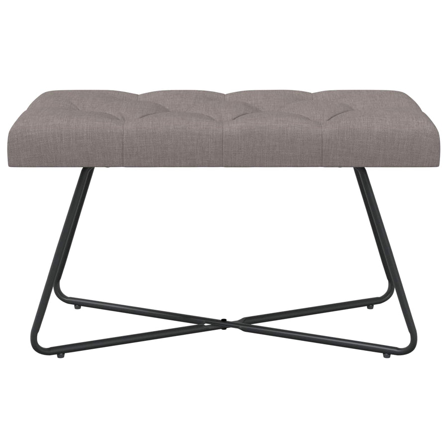 Bank met knoopverstelling Taupe 80 x 40 x 46 cm Stof