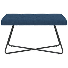 Bank met knoopverstelling Blauw 80 x 40 x 46 cm Stof