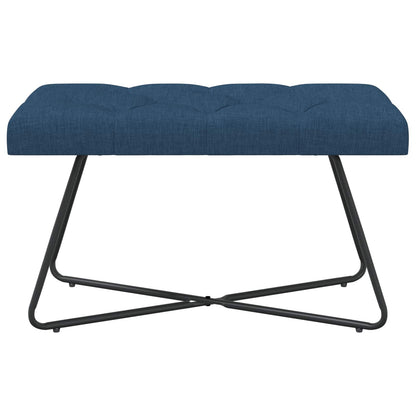 Bank met knoopverstelling Blauw 80 x 40 x 46 cm Stof