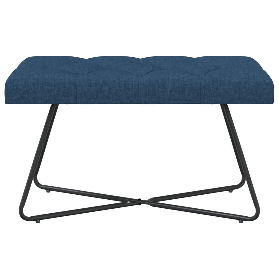 Bank met knoopverstelling Blauw 80 x 40 x 46 cm Stof