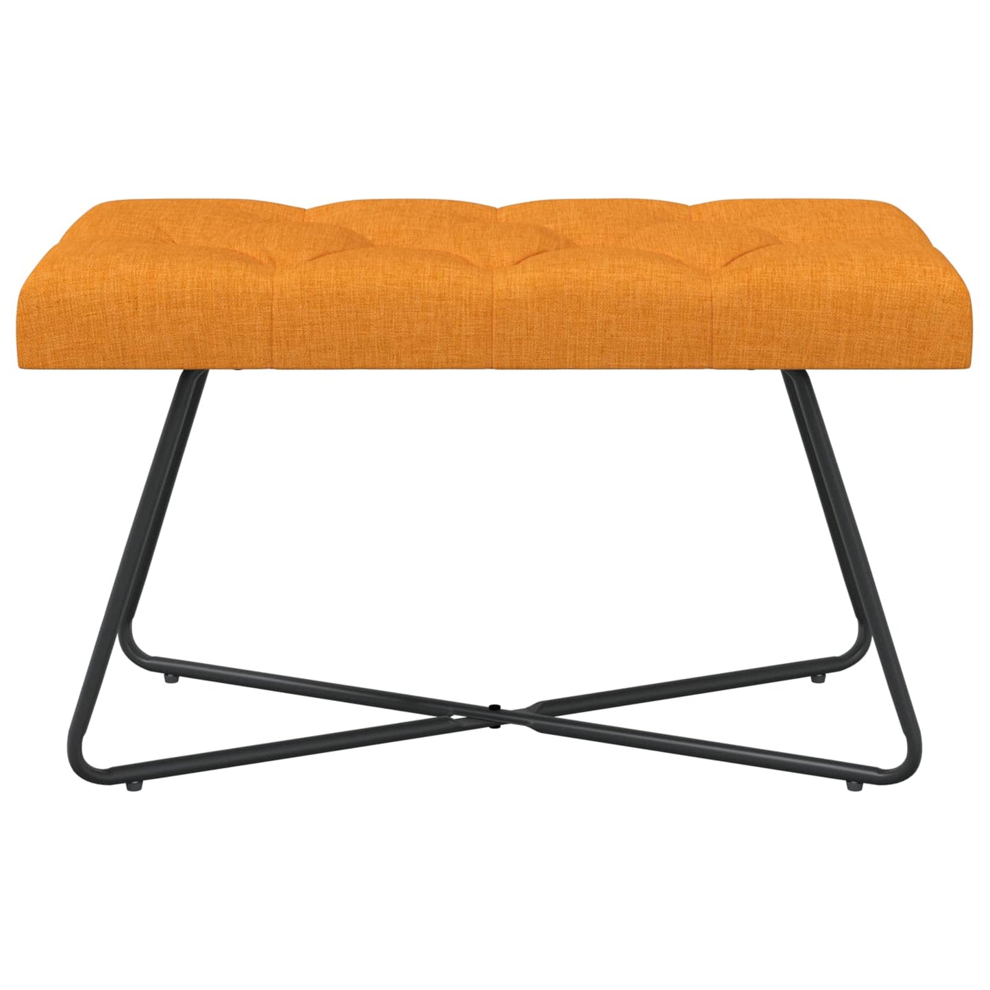 Bank met knoopverstelling Donkergeel 80 x 40 x 46 cm Stof