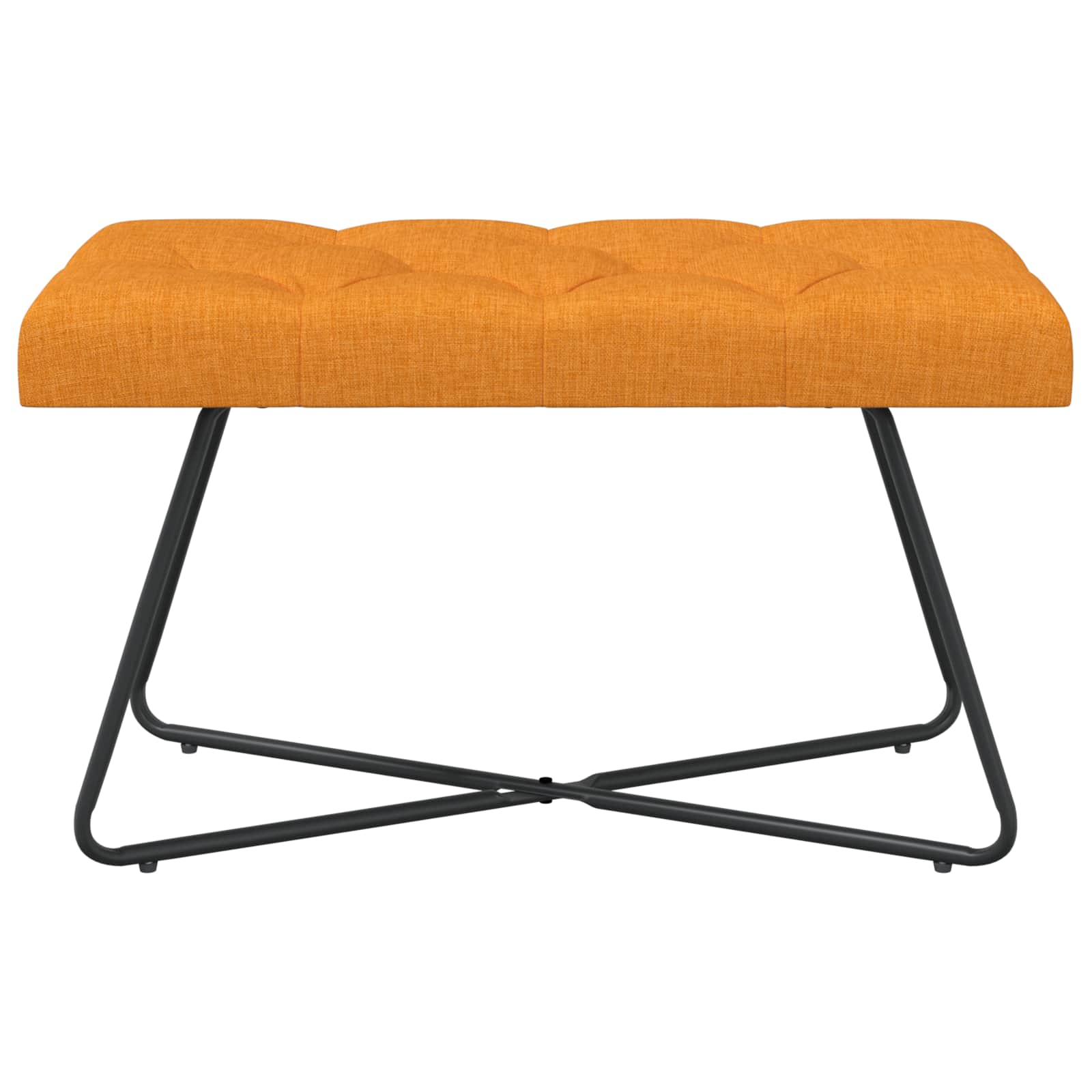 Bank met knoopverstelling Donkergeel 80 x 40 x 46 cm Stof