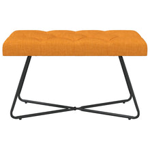 Bank met knoopverstelling Donkergeel 80 x 40 x 46 cm Stof