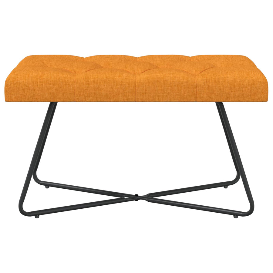 Bank met knoopverstelling Donkergeel 80 x 40 x 46 cm Stof