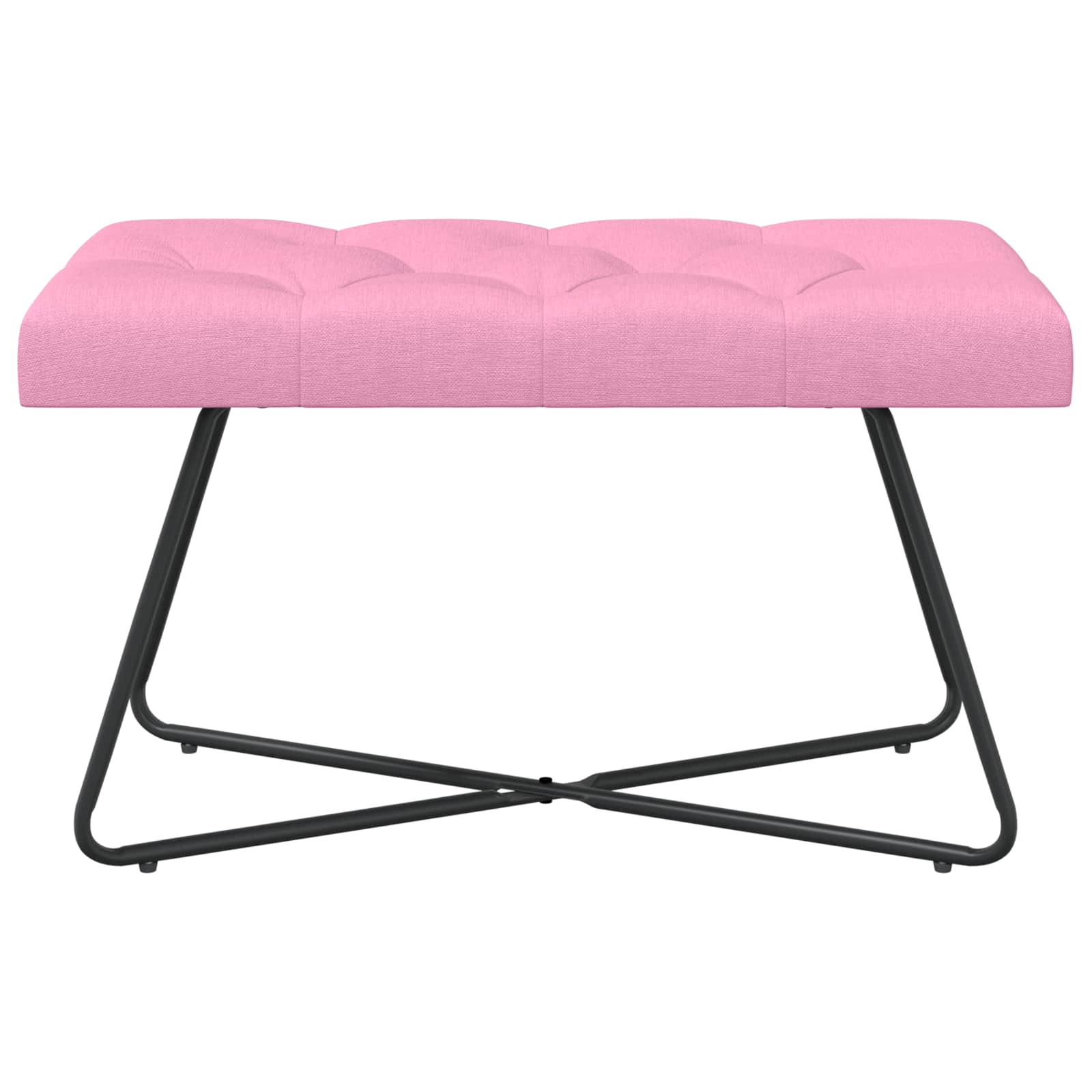 Bank met knoopverstelling Roze 80 x 40 x 46 cm Stof