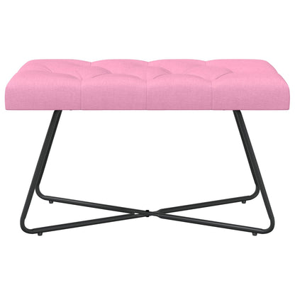 Bank met knoopverstelling Roze 80 x 40 x 46 cm Stof