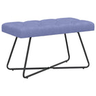 Bank jeans blauw 80x40x46 cm stof