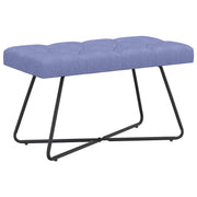 Bank jeans blauw 80x40x46 cm stof