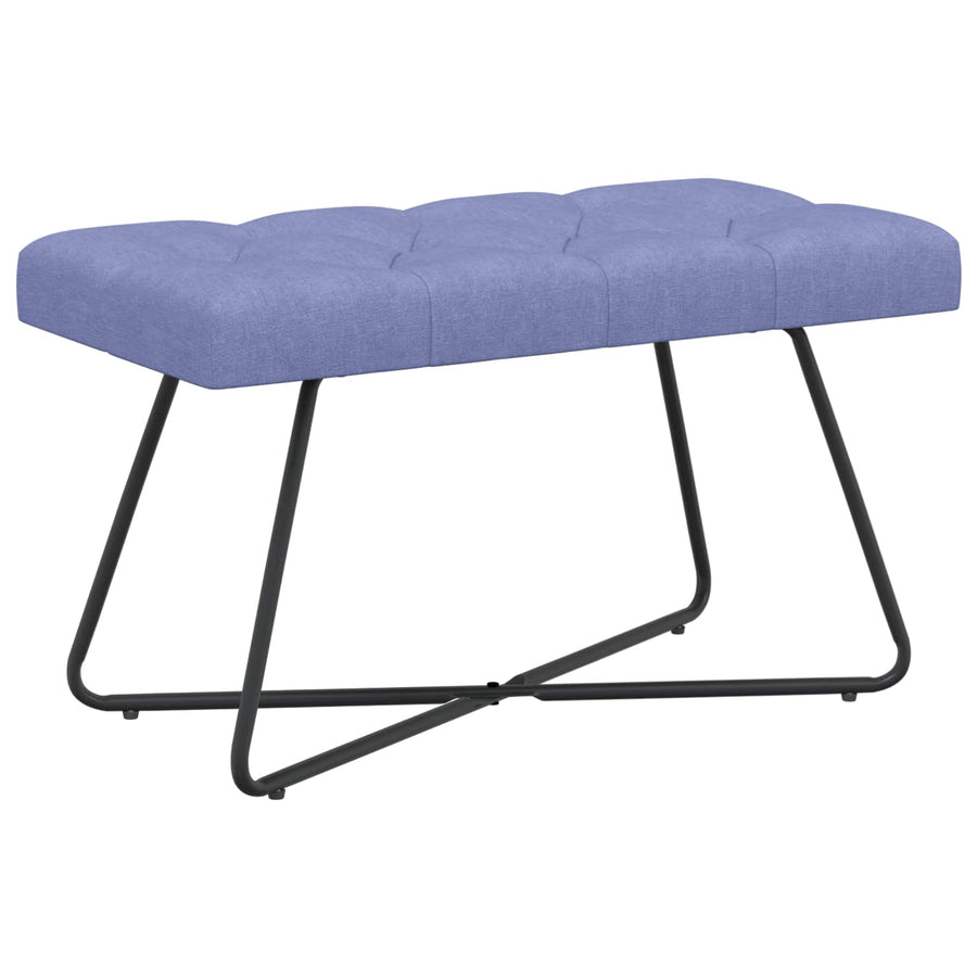 Bank met knoopverstelling Jeans Blauw 80 x 40 x 46 cm Stof