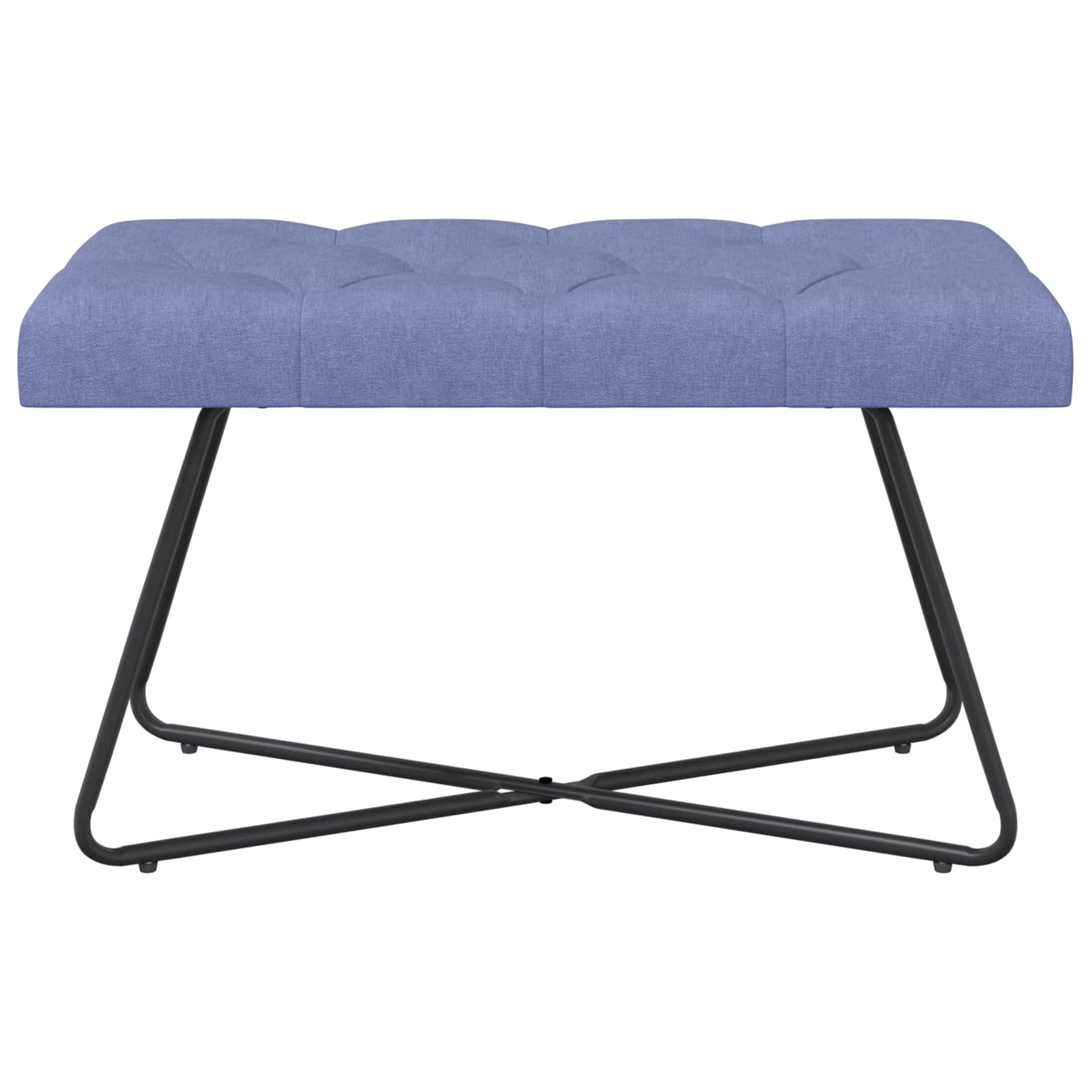 Bank met knoopverstelling Jeans Blauw 80 x 40 x 46 cm Stof