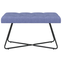 Bank met knoopverstelling Jeans Blauw 80 x 40 x 46 cm Stof